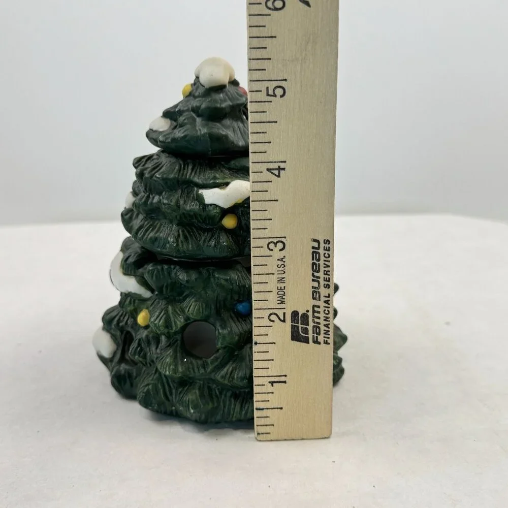 Vintage Dayton Hudson Christmas Tree Potpourri Pot Ladder Climbers Ceramic 5" - Picture 11 of 16
